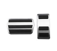 Brake Clutch Accelerator Pedal Foot Pads Cover Car Stainless Steel Car Gas Brake Pedal For Lincoln For Adventurer 2020 2021 2022 2023(AT without Rest)