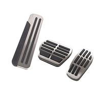 Brake Clutch Accelerator Pedal Foot Pads Cover Sport Stainless Steel Fuel Brake Footrest Pedal For Nissan For Rogue For Qashqai For J11 2010 2011 2012 2013 2014 2015 2016 2017 2018(AT REST)