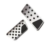 Brake Clutch Accelerator Pedal Foot Pads Cover Stainless Steel Car Accelerator Brake Pedals Slip Cover For Jeep For Wrangler For JL 2018-2020 2021 For JK 2007-2017(07-17 AT pedal)