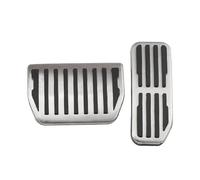 Brake Clutch Accelerator Pedal Foot Pads Cover Stainless Steel Car Pedals Gas Brake Foot Pedal Rest Pad For Jaguar For XE For XF For F-Pace 2015 2016 2017 2018(AT)