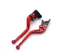 Brake Clutch Hand Levers For Ducati 400 620 659 695 696 796 For Monster For S2R 800 2005 2006 2007 Motorcycle Long Short Brake Clutch Levers Adjustable Handle(Long red)