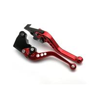 Brake Clutch Hand Levers For Ducati 400 620 659 695 696 796 For Monster For S2R 800 2005 2006 2007 Motorcycle Long Short Brake Clutch Levers Adjustable Handle(Short red)