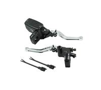 Brake Clutch Levers 1" 25mm Front Motorcycle Hydraulic Brake Clutch Master Cylinder Reservoir Pump Levers Clutch Lever(Silver)