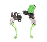 Brake Clutch Levers Dirt Bike Motorcycle Master Cylinder Reservoir Brake Clutch Lever Hydraulic Brake Clutch Lever(Green)