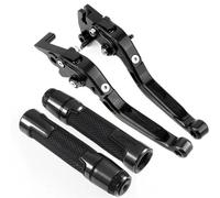 Brake Clutch Levers Motorcycle Brake Levers Handle Handlebar Hand Grips For For FZR1000 For FZR 1000 Adjustable Brake Clutch Levers Grips Clutch Brake(Black)