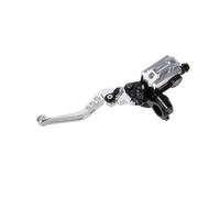 Brake Clutch Levers Universal 7/8" 22mm CNC Aluminum Roller Adjustment Motorcycle Master Cylinder Lever Hydraulic Brake Pump Clutch Handle Handlebar Clutch Lever(Silver Left)