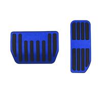 Brake Clutch Pedal Alloy Pedals Cover For Jaguar For XE F-PACE XEL E-PEAC Auto Aluminum Brake And Accelerator Pedal Covers Brake Foot Pedal(Blue)