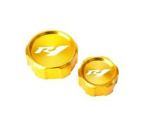 Brake Clutch Reservoir Cover Accessories For R1 YZF 2009-2021 2019 Motorcycle Accessories CNC Aluminum Rear & Front Brake Fl&uid Reservoir Cap Cylinder Cover