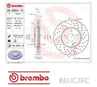 BREMBO Brake disc perforated/vented 09.8304.1X Brake rotor,Brake discs MERCEDES-BENZ,CHRYSLER,C-Klasse Limousine (W203),C-Klasse T-modell (S203)