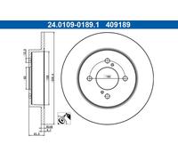 ATE 24.0109-0189.1 Brake disc