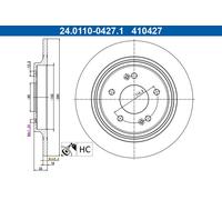 ATE 24.0110-0427.1 Brake disc