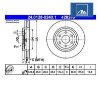 Front Brake Disc for Nissan:NP300 NAVARA,PATHFINDER III 3 40206-5X00A