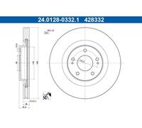 ATE 24.0128-0332.1 Brake disc