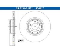 ATE 24.0134-0117.1 Brake disc