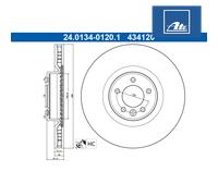 ATE 24.0134-0120.1 Brake disc