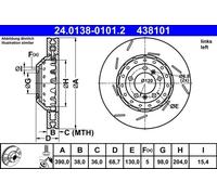 ATE 24.0138-0101.2 Brake disc