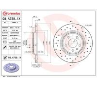 BREMBO 08.A759.1X Brake Disc Rotors