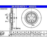Rear Brake Disc Audi:A6,A7,A8 4H0615601F