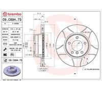 BREMBO 09.C894.75 Brake disc