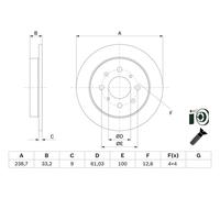 BOSCH 0 986 479 F34 Brake disc