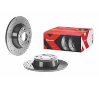 2x Brake disc solid 08.9769.1X BREMBO for AUDI TT TT Roadster
