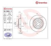 Brembo 08.D864.11 Prime Brake Disc