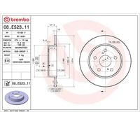 BREMBO 08.E523.11 Brake disc
