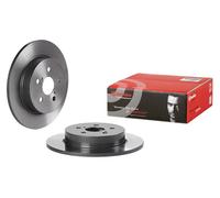2x Brake disc solid 08.E523.21 BREMBO for TOYOTA YARIS