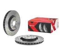 Brembo Brake Disc 09.8004.4X, Perforated Vented, Front, Set of 2, for Alfa Romeo Mito