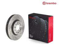 2x Brake disc perforated/vented 09.8402.1X BREMBO for LEXUS LS GS IS I