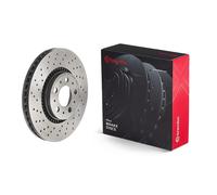 2x Brake disc perforated/vented 09.9130.1X BREMBO for VOLVO V70 S80 I S60 I