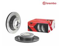 Brembo Xtra 2 x Rear Brake Perforated 300mm Disc Set fits BMW 3 4 Series