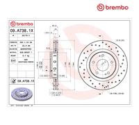 BREMBO 09.A738.1X Brake disc