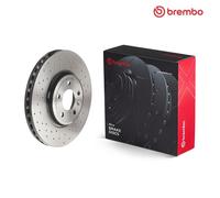 Brembo Xtra Line Vented Brake Disc - Drilled 09.A758.1X Fits Audi - High Quality