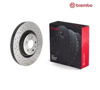 BREMBO 09.B970.1X Brake Disc Front Internally Vented Braking Fits Audi Porsche