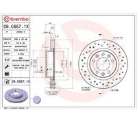 BREMBO 09.C657.1X Brake disc