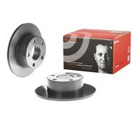 2x Brake disc solid 08.5743.11 BREMBO for AUDI VW SKODA