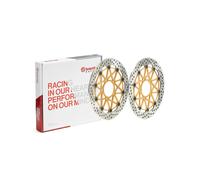 Set of discs of brembo brake upgrade supersport round floating-partner for