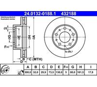 X2 PCS BRAKE DISC 24.0132-0188.1