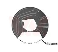 SPLASH GUARD BRAKE DISC 0680371 FOR BMW X3/SAV/E83 N47D20C/A N46B20B M47D20 2.0L