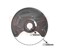 Brake disc cover Front Axle Left Painted 3041371 VAN WEZEL for MERCEDES-BENZ SL