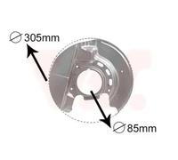 VAN WEZEL 0620371 Brake disc backing plate