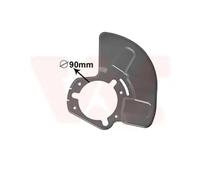 Brake disc cover Front Axle Left Zinc-coated 3745373 VAN WEZEL for OPEL ASTRA H