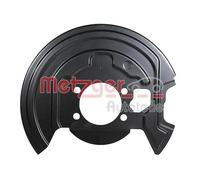 Brake disc cover Front Axle Right 6115592 METZGER for NISSAN LEAF