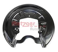 Brake disc cover Rear Axle Left Cathodic Painting 6115229 METZGER for VW SKODA
