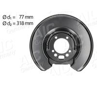 Brake disc cover Rear Axle Left Painted 56419 AIC for VOLVO 740 740 Kombi 760