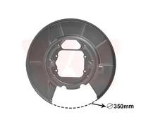 Brake disc cover Rear Axle Left Zinc-coated 0685373 VAN WEZEL for BMW X5