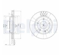 Brake Disc Delphi BG3395 for MERCEDES-BENZ