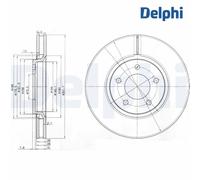 Brake Disc DELPHI BG3716 For CHRYSLER, JEEP, DODGE