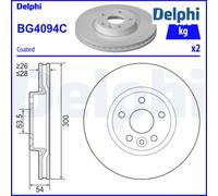 Brake Disc DELPHI BG4094C For LAND ROVER, FORD, VOLVO